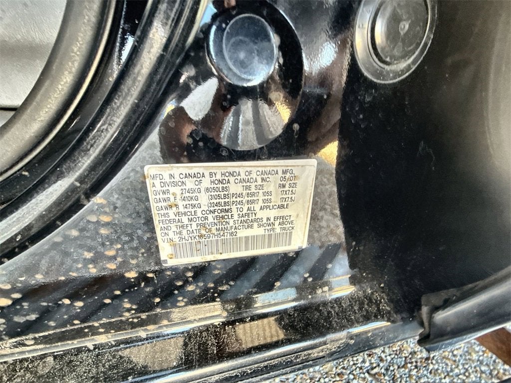 2007 Honda Ridgeline RTL w/Leather