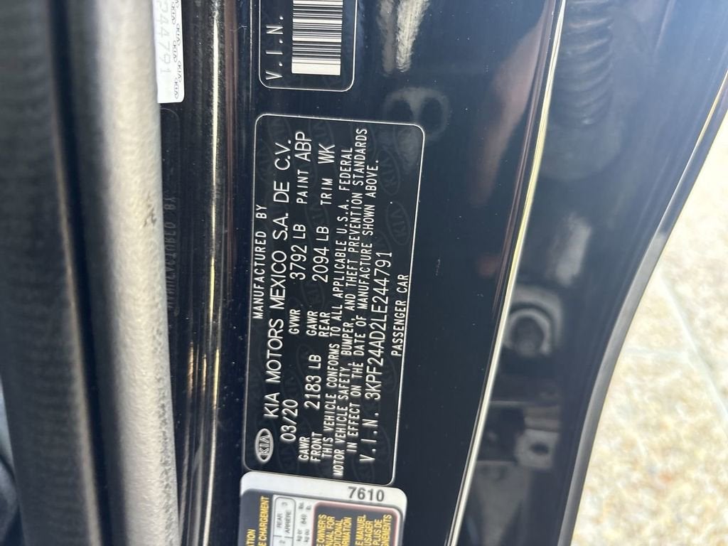 2020 Kia Forte LXS